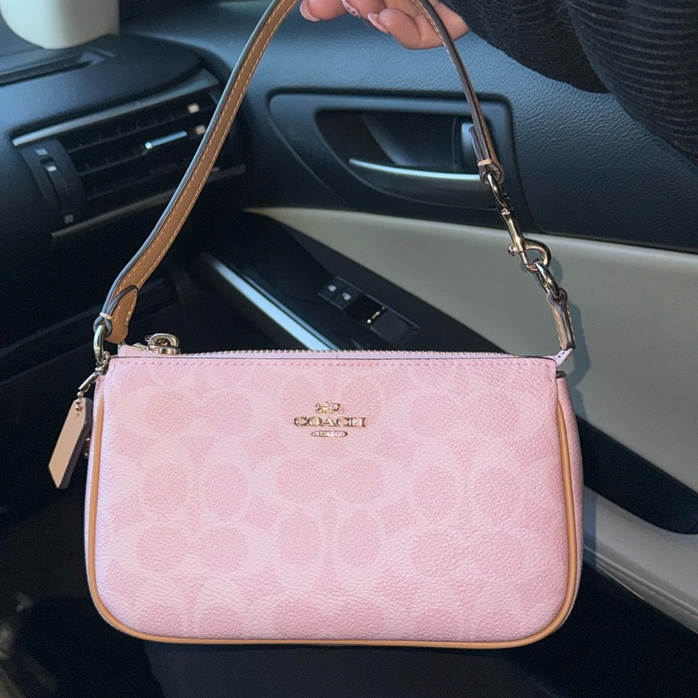 Coach Nolita 19 In Signature Canvas Powder Pink